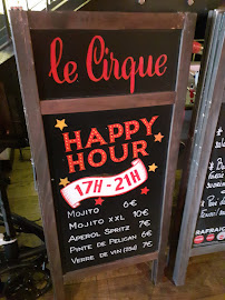 Restaurant Le Cirque - Beaubourg à Paris - menu / carte