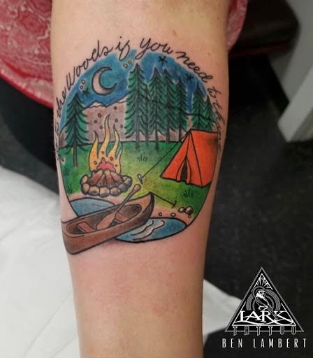 Explore tattoo ideas for thigh, creative tattoo ideas in Albany, available at Lark Street Tattoo