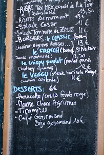 Au Fond du Jardin à Paris menu