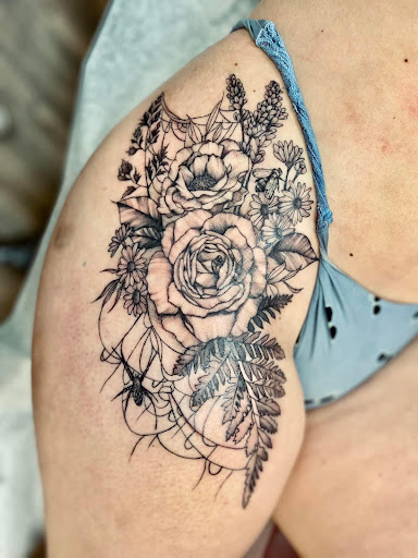 Explore small sister tattoo ideas, creative tattoo ideas in Batavia, available at The Pretty Pin-Up Tattoo Parlor