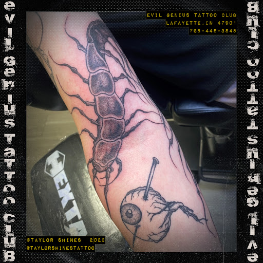 Explore working class tattoo ideas, creative tattoo ideas in Lafayette, available at Evil Genius Tattoo Club