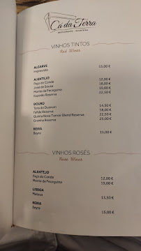 Carte du Restaurante Cá da Terra (peixe) à Quarteira