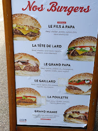 Restaurant de hamburgers Les Burgers de Papa à Bordeaux (la carte)