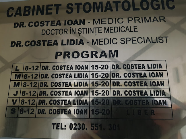 COSTEA IOAN, CABINET MEDICAL INDIVIDUAL DE STOMATOLOGIE - <nil>