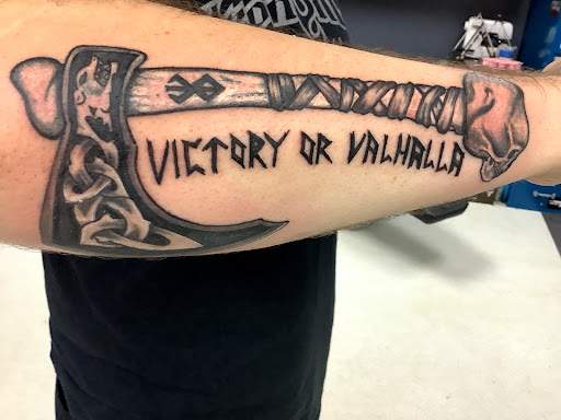 Explore tractor tattoos ideas, creative tattoo ideas in Turner, available at Heathen Ink