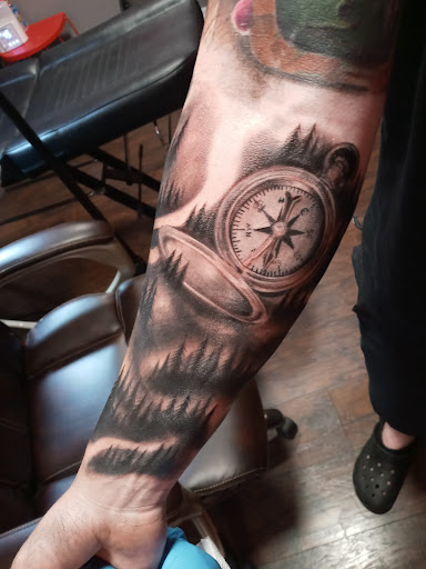 Explore smoke tattoo filler ideas, creative tattoo ideas in Seattle, available at Good Times Tattoo