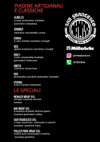Menu du San Francesco coffee beer & food à Mantua