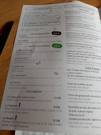 restaurant Le Pic Vert à Doucier menu