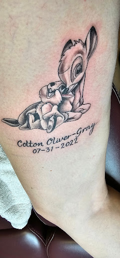 Explore neon tattoo ideas, creative tattoo ideas in Hillsboro, available at MOO MANU TATTOO