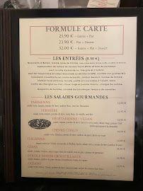 Menu du L'odyssée à Fontenay-aux-Roses