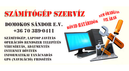 Számítógép gyorsszervíz - Domokos Sándor e.v.