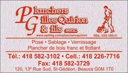 Pose de Planchers et Sablage Gilles Quirion & Fils
