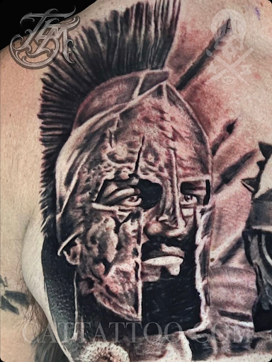 Explore 3 percent tattoo ideas, creative tattoo ideas in Addison, available at Cat Tattoo