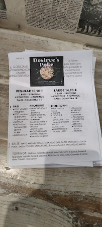 Desiree Ristorante Pizzeria à Somma Lombardo menu