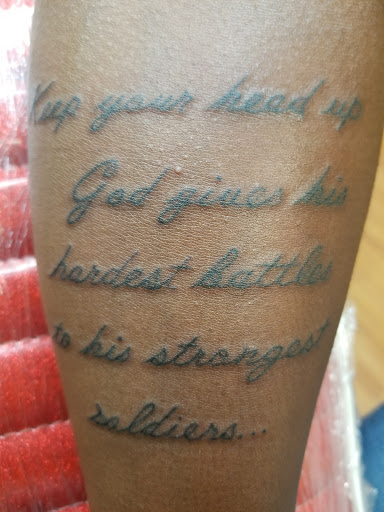 Explore hand print tattoo ideas, creative tattoo ideas in Meridian, available at SK-Tattoo1