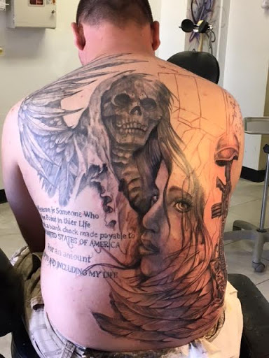 Explore tattoo ideas for your dog, creative tattoo ideas in Coeur D Alene, available at 2 Ravens Tattoo Studio