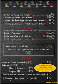 Menu / carte de Local - Restaurant à Saint-Pierre-d'Oléron