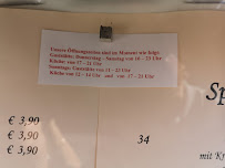 Menu / carte de Antoniusstube à Boppard
