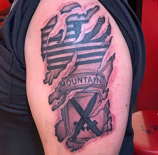 Explore tattoo ideas inner bicep, creative tattoo ideas in El Paso, available at Pumping Ink Tattoo Parlor