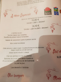 Restaurant Le Geyracois à Limoges (la carte)