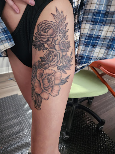 Explore mens calf tattoo ideas, creative tattoo ideas in Williamsburg, available at 315 underground INK LLC