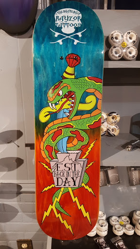 Explore aloha tattoo ideas, creative tattoo ideas in Harrisburg, available at The Skate Shop at Rayzor Tattoos
