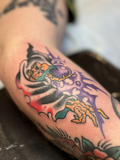 Explore japanese tattoo filler ideas, creative tattoo ideas in Sykesville, available at Americana Folk Tattoo