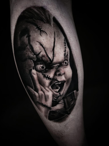 Explore painter tattoo ideas, creative tattoo ideas in Mc Kees Rocks, available at Exile Ink