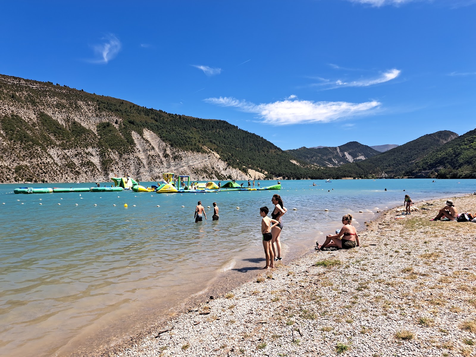 Foto von Plage Baie d'Angles mit eine gerade küstenlinie