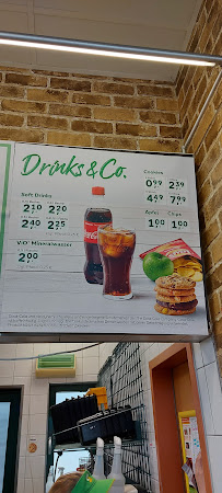 Menu du Subway à Calw