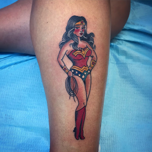 Explore superman tattoo ideas, creative tattoo ideas in Madera, available at Sea Wolf Tattoo