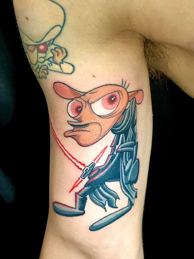 Explore black bear tattoo ideas, creative tattoo ideas in Roseville, available at Fallen Angel Tattoo