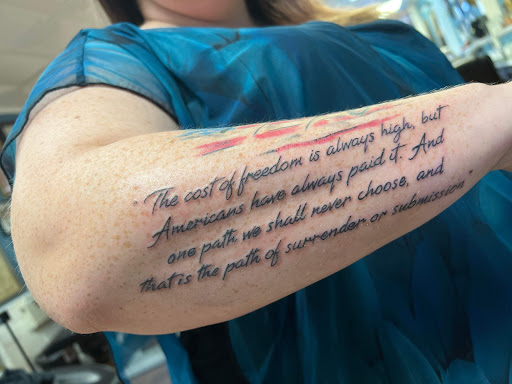 Explore covering up name tattoos ideas, creative tattoo ideas in Stuart, available at Tiger Shark Tattoo Studio