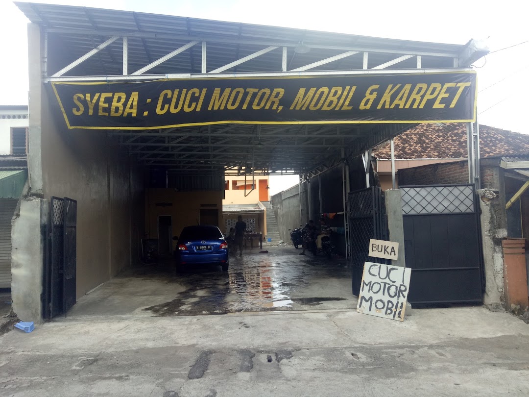 Cuci Motor, Mobil, Dan Karpet Syeba