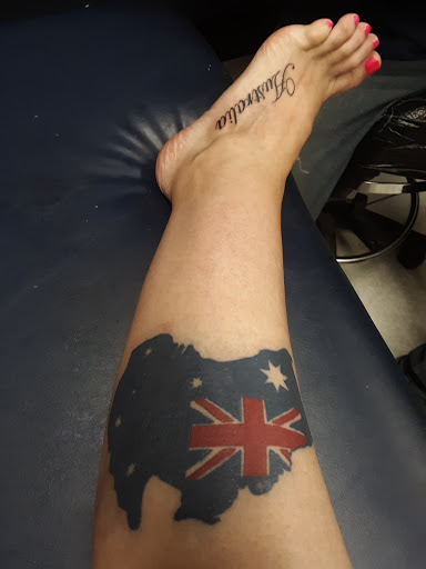 Explore electric guitar tattoo ideas, creative tattoo ideas in Foley, available at Symbolic Ink Tattoo Studio