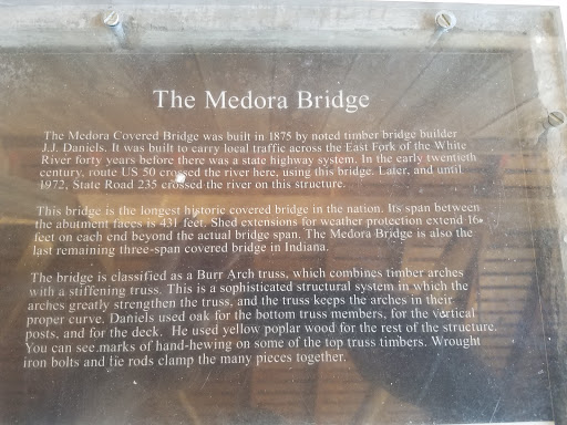 Tourist Attraction «Medora Covered Bridge», reviews and photos, IN-235, Vallonia, IN 47281, USA