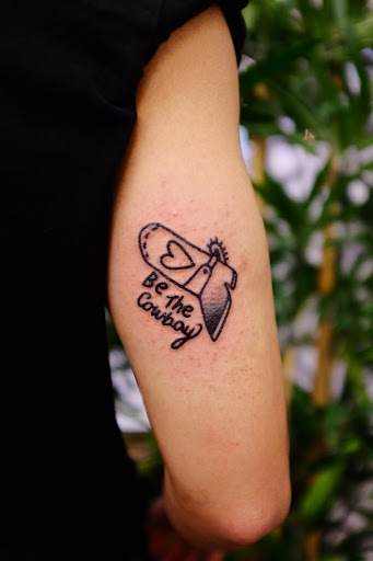 Explore tattoo ideas baseball, creative tattoo ideas in San Francisco, available at Two Cranes Tattoo