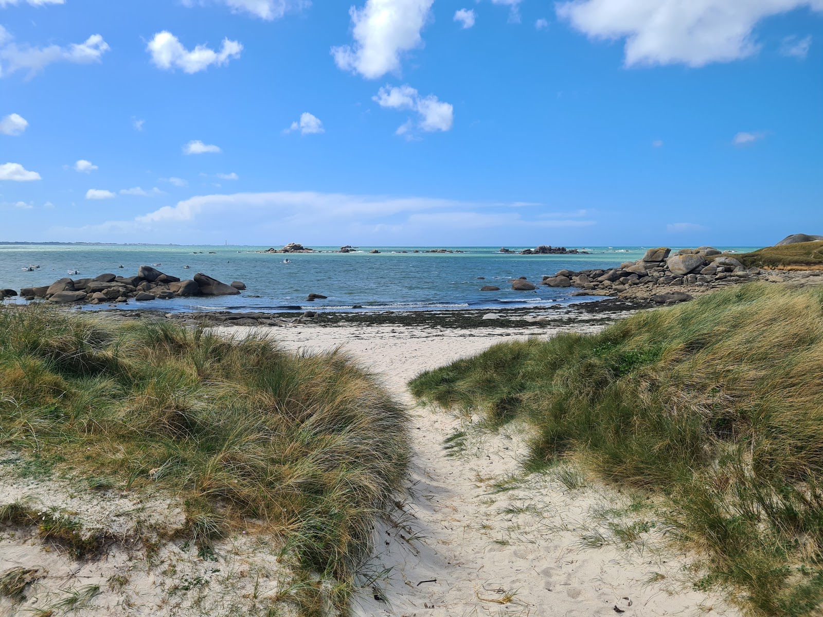 Valokuva Plage Karreck Hirista. ja asutus