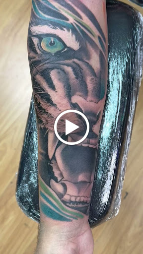 Explore capricorn sign tattoo ideas, creative tattoo ideas in Austin, available at GoldenLove tattoo