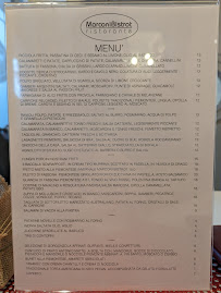 Menu du Marconi Bistrot à Alessandria