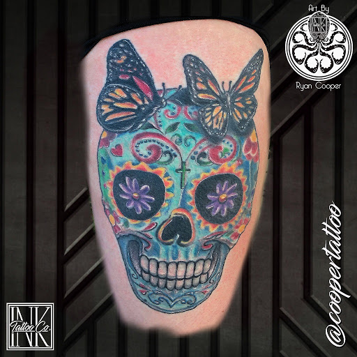 Explore mens color sleeve tattoo ideas, creative tattoo ideas in Mesa, available at INK Tattoo Co.