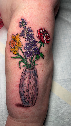 Explore surgical tech tattoo ideas, creative tattoo ideas in Brooklyn, available at The Art Scribe Tattoos
