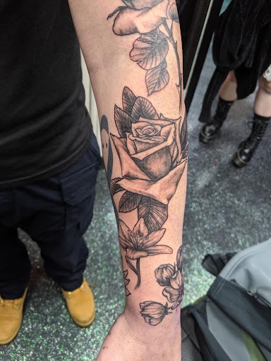 Explore new school tattoo ideas, creative tattoo ideas in Slippery Rock, available at Dinky Dachshund Tattoo Parlor