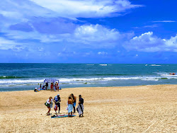 Photo de Dickey Beach avec rivage droit, long