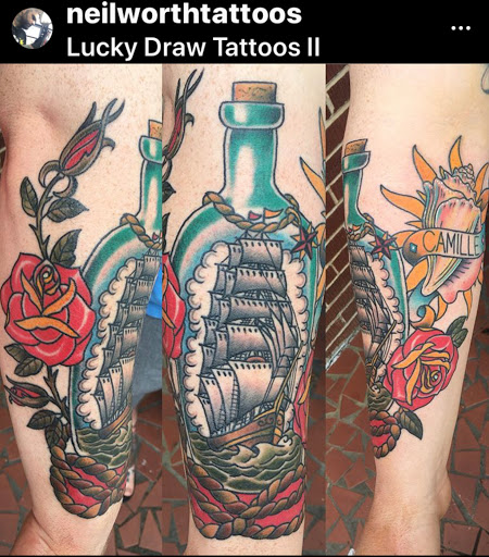 Explore tattoo ideas for law enforcement, creative tattoo ideas in Dallas, available at Lucky Draw Tattoo II