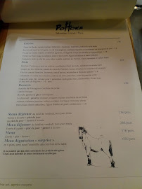 Pottoka à Paris menu