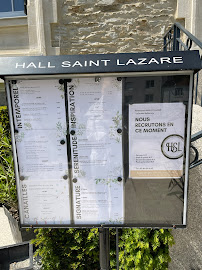 Menu du Restaurant Hall St Lazare à Le Loroux-Bottereau