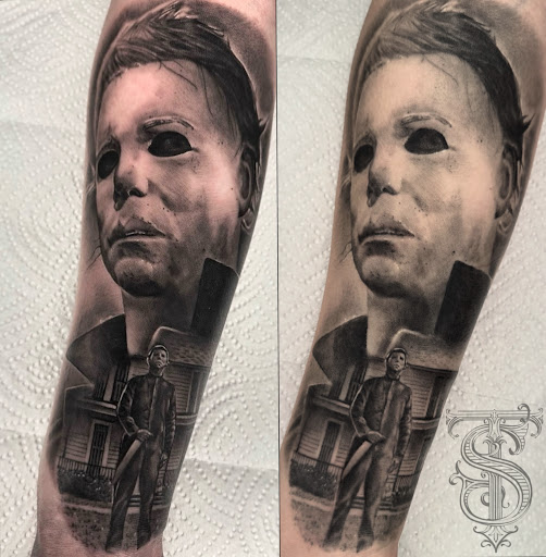 Explore ear tattoo ideas for females, creative tattoo ideas in Lakeview, available at Backwoods Tattoo Studio