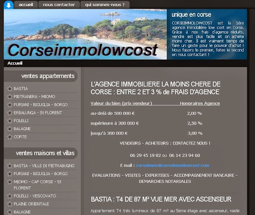 Agence immobilière Agence Immobilière Corse Immo Low Cost Bastia Bastia