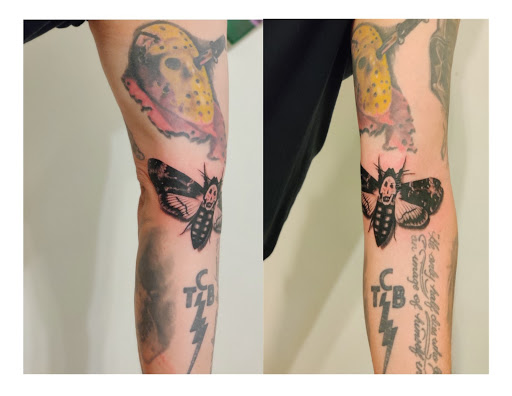 Explore birth tattoo ideas, creative tattoo ideas in Hebron, available at Explosive Ink Tattoo